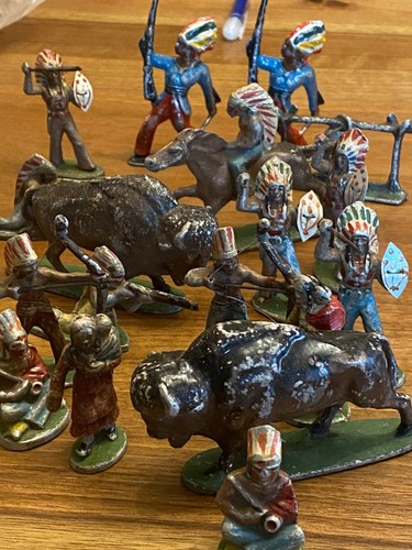 Lot soldat aus zinn antik - aus, &