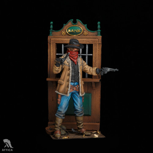 Bankräuber wilder westen - wilder, 54mm