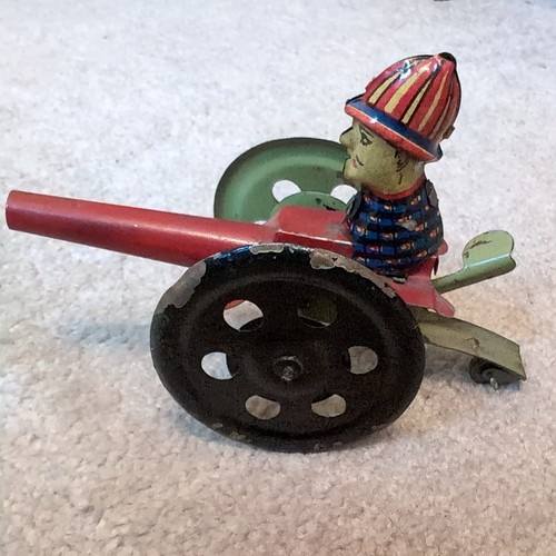 Blechspielzeug kanonier - blechspielzeug,
